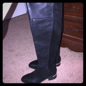 Bar III leather thigh high boots